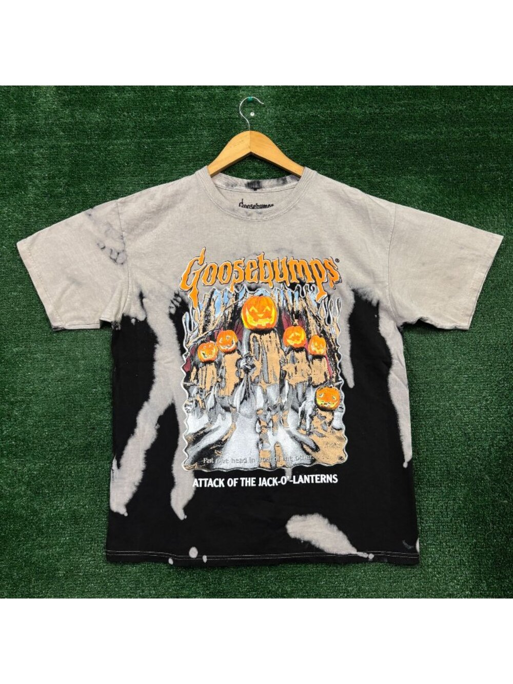 Goosebumps Attack of The Jack-O-Lanterns Acid Wash T-Shirt Size M/L